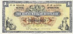Escocia SCL-P-325b(65), 1 Pound, Enero-1966, Nº 463088, Look Scand, XF