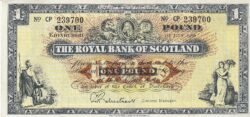 Escocia SCL-P-325b(7-66), 1 Pound, Julio-1966, Nº 239700, Look Scand, XF-