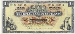 Escocia SCL-P-325b(3-67), 1 Pound, Marzo-1967, Nº 603419, Look Scand, XF++