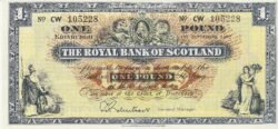 Escocia SCL-P-325b(9-67), 1 Pound, Septiembre-1967, Nº 105228, Look Scand, XF