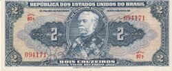 Brasil BRA-P-133, 2 Cruceiros, ND-1944, Nº.- 094171, Look Scand, UNC