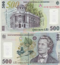 Bulgaria BUL-P-123d, 500 Lei, 2024, Polímero, UNC