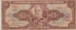 Brasil BRA-P-178(1), 20 Cruceiros, ND-1962, Look Scand,  VF