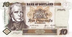 Escocia SCL-P-120c, Bank of Scotland, 10 Pound, 1998, UNC
