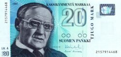 Finlandia FIN-P-123(8), 20 Markkaa, 1993, UNC