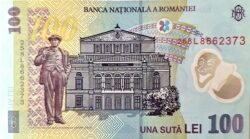 Rumanía ROM-P-121(25), 100 Lei, 1-Enero-2018(2025), Polímero, UNC
