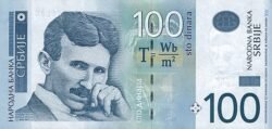 Serbia SRB-P-57b, 100 Dinara, 2013, UNC