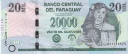 Paraguay PAR-P-238(17), 20.000 Guaraníes, 2017, UNC