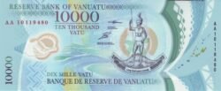 Vanuatu VNT-P-16(2) 10.000 Vatu, 2010, Polímero, UNC