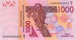 West Africa States(Togo) CDI-P-815Yw(23), 1000 Fcos., 2023, UNC