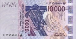 West Africa States(Costa de Ivore) CDI-P-118Au(21), 10.000 Fcos. CFA, 2021, UNC
