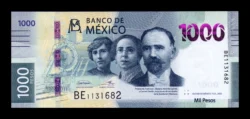 México MEX-P-W142(2025-3), 1.000 Pesos, 27-6-2024(25), sig: José Gabriel Cuadra García & Isabel Morales Pasantes, UNC