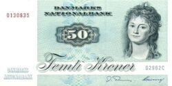 Dinamarca DMK-P-50m, 50 Kronner, 1996, Sig.- Thomasen & Heerin, UNC