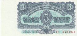 Checoslovaquia CHE-P-81b, 3 Koruny, 1961, UNC