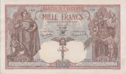 Argelia ALG-P-83, 1.000 Fcos., 1938, Nº 3508118, Look Scand, XF
