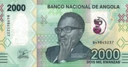 Angola ANG-P-W163(23), 2.000 Kwanzas, 2023, Polímero, UNC