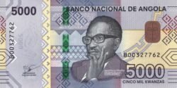 Angola ANG-P-W164(23), 5.000 Kwanzas, 2023, Polímero, UNC