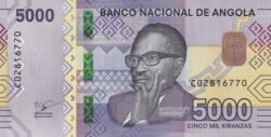 Angola ANG-P-W164(25), 5.000 Kwanzas, 2025, Polímero, UNC