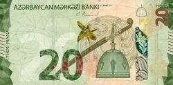 Azerbaijan AZB-P-W41, 20 Manat, 2021, Híbrido, UNC