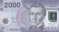 Chile CHL-P-162d(24), 2.000 Pesos, 2014, Manuel Rodríguez, Polímero, UNC