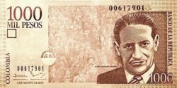 Colombia COL-P-456u, 1.000 Pesos, 2-8-2016, UNC