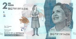 Colombia COL-P-458(20), 2.000 Pesos, 26-5-2020, UNC