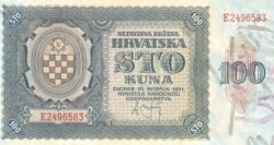 Croacia CRO-2, 100 Kuna, 1941, UNC