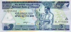 Etiopía ETH-P-47h, 5 Birr, 2017, UNC