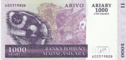 Madagascar MDG-P-89a, 1.000 Ariary, 2004, UNC