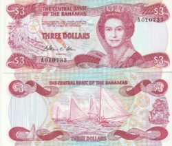 Bahamas BAH-P-44a, 3$, 1984, UNC