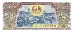 Laos LAO-P-WA41, 500 Kips, 2015, UNC