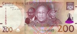 Lesotho LST-P-W30(24), 200 Maloti, 2024, UNC