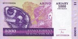 Madagascar MDG-P-89c, 1.000 Ariary, 2004, UNC