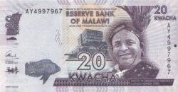 Malawi MLW-P-63b(15), 20 Kwacha, 1-1-2015 UNC