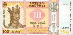 Moldavia MDV-P-25(3), 100 Lei, 2015, UNC