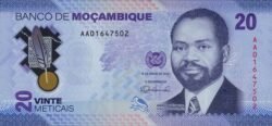 Mozambique MZB-P-W155, 20 Meticais, 16-junio-2024, Polímero, UNC