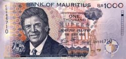Mauricios MUR-P-63(23), 1.000 Rupees, 2023, Híbrido, Sir Charles Gaetan Duval, UNC