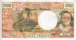 Nuevas Hébridas NHB-P-20c, 1.000 Fcos., ND-1970/80, UNC