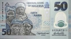 Nigeria NIG-P-40(24), 50 Naira, 2024, Polímero, UNC