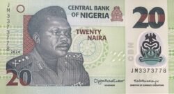 Nigeria NIG-P-34u(1-2024), 20 Naira, 2024, Polímero, UNC