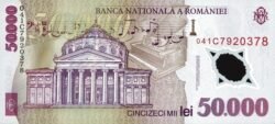 Rumanía ROM-P-113a(04), 50.000 lei, 2004, Polímero, UNC