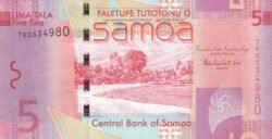Samoa SAM-P-38b, 5 Tala, 2014, UNC