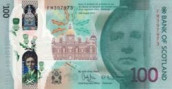Escocia SCL-P-W135, 100 Pounds, Bank of Scotland, Sir Walter Scott, Polímero, 2021, UNC