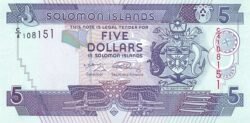 Islas Solomon SLM-P-26b(2), 5$, ND-2009, UNC
