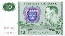 Suecia SWD-P-52e(87), 10 Kronor, 1987, UNC