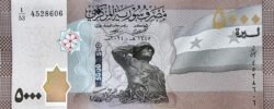 Siria SYR-P-W118(24), 5.000 Libras sirias, 2024, Soldado, UNC