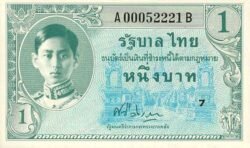 THAILANDIA, THA-P-63, 1946, 1 Bath, UNC