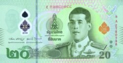 THAILANDIA, THA-P-W145(1-1), 20 Bath, 2022, Polímero, UNC