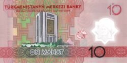 Turkmenistán, TKM-P-W50, 10 Manat, 2025, UNC