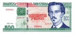Cuba CUB-P-131(24), 500 Pesos, 2024, Ignacio Agramonte, UNC